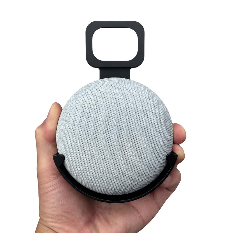 Sintron Wall Mount Holder for UK Google Mini & Dot 2 - Smart Home Outlet Wall Mount Stand for Dot 2nd Generation Speaker Holder with Charging Cord Cable, Space Saving Accessories Without Messy Wires - Image 3